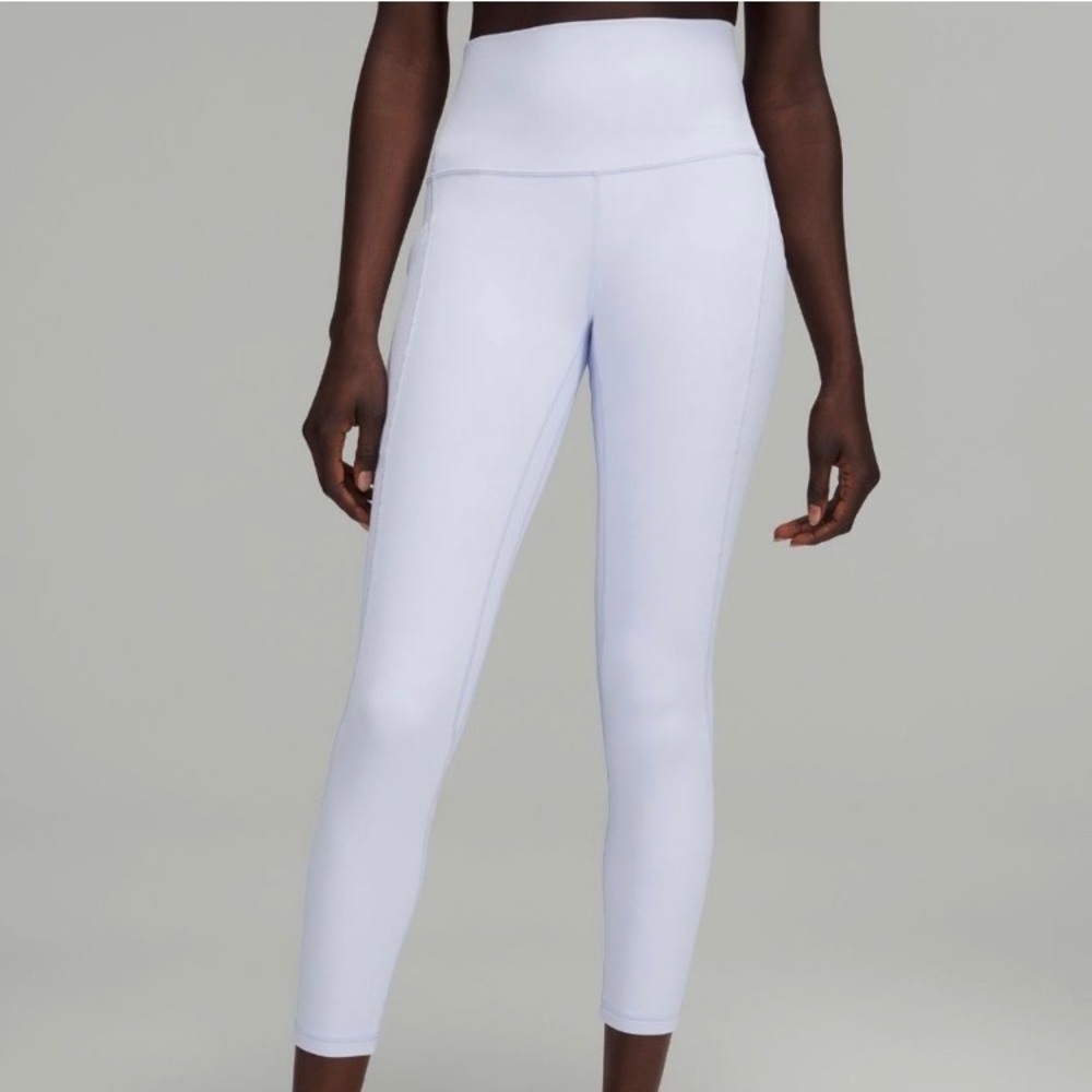 LN Lululemon Align or Wunder Under Leggings- Pastel Blue/Lavender, Sz 4, 32”